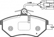 Комплект тормозных колодок OPEN PARTS BPA0134.62