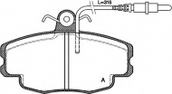 Комплект тормозных колодок OPEN PARTS BPA0141.24