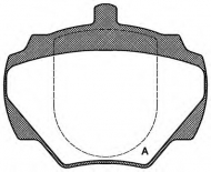 Комплект тормозных колодок OPEN PARTS BPA0222.00
