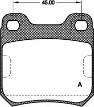 Комплект тормозных колодок OPEN PARTS BPA0239.40