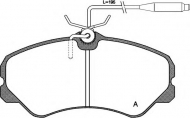Комплект тормозных колодок OPEN PARTS BPA0261.02