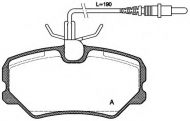 Комплект тормозных колодок OPEN PARTS BPA0262.02