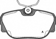 Комплект тормозных колодок OPEN PARTS BPA0296.00