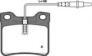 Комплект тормозных колодок OPEN PARTS BPA0321.22