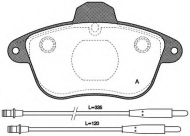 Комплект тормозных колодок OPEN PARTS BPA0401.14
