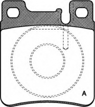 Комплект тормозных колодок OPEN PARTS BPA0407.00