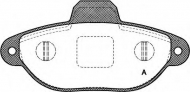 Комплект тормозных колодок OPEN PARTS BPA0414.20