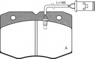 Комплект тормозных колодок OPEN PARTS BPA0435.02
