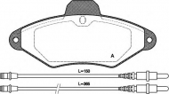 Комплект тормозных колодок OPEN PARTS BPA0438.04