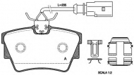 Комплект тормозных колодок OPEN PARTS BPA0591.12