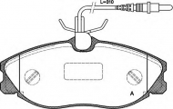 Комплект тормозных колодок OPEN PARTS BPA0604.04