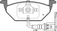 Комплект тормозных колодок OPEN PARTS BPA0633.41