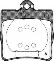Комплект тормозных колодок OPEN PARTS BPA0678.00
