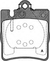 Комплект тормозных колодок OPEN PARTS BPA0709.00