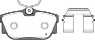 Комплект тормозных колодок OPEN PARTS BPA0767.10