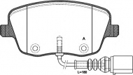 Комплект тормозных колодок OPEN PARTS BPA0775.01