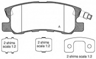 Комплект тормозных колодок OPEN PARTS BPA0803.22
