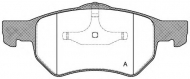 Комплект тормозных колодок OPEN PARTS BPA0882.00