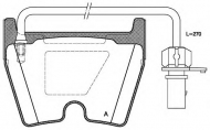 Комплект тормозных колодок OPEN PARTS BPA0896.02