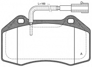 Комплект тормозных колодок OPEN PARTS BPA1113.12