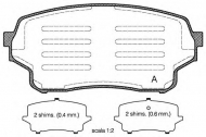 Комплект тормозных колодок OPEN PARTS BPA1166.01