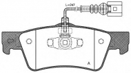 Комплект тормозных колодок OPEN PARTS BPA1187.02