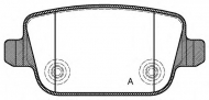 Комплект тормозных колодок OPEN PARTS BPA1256.00