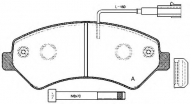 Комплект тормозных колодок OPEN PARTS BPA1275.01