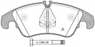 Комплект тормозных колодок OPEN PARTS BPA1304.10