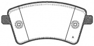 Комплект тормозных колодок OPEN PARTS BPA1351.00