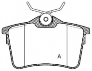 Комплект тормозных колодок OPEN PARTS BPA1382.00