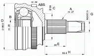 Шарнирный комплект OPEN PARTS CVJ5152.10