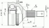 Шарнирный комплект OPEN PARTS CVJ5258.10