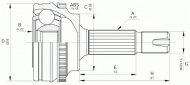Шарнирный комплект OPEN PARTS CVJ5497.10
