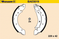 Комлект тормозных накладок BARUM BAE5019