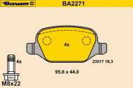 Комплект тормозных колодок BARUM BA2271