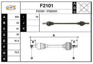 Вал SNRA F2101