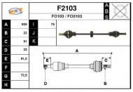 Вал SNRA F2103