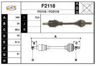 Вал SNRA F2118