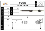 Вал SNRA F2129