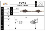 Вал SNRA F2462