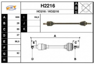 Вал SNRA H2216