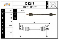 Вал SNRA O1217