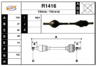 Вал SNRA R1416