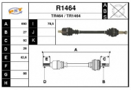 Вал SNRA R1464