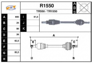 Вал SNRA R1550