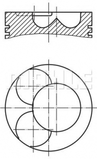 Поршень PERFECT CIRCLE 56 05338 0