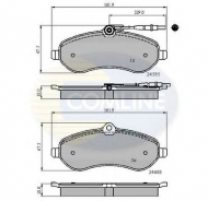 Комплект тормозных колодок COMLINE CBP11621