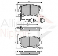 Комплект тормозных колодок COMLINE ADB11313