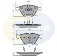 Комплект тормозных колодок COMLINE CBP02033